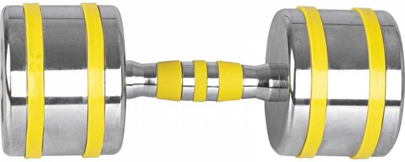 Chromuotas hantelis inSPORTline Yellsteel 14 kg