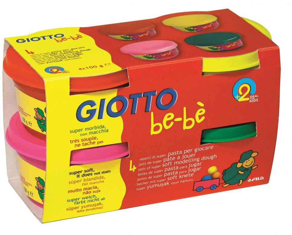 Ciastolina 4x100gr 3 vnt rinkinys Bebe Giotto