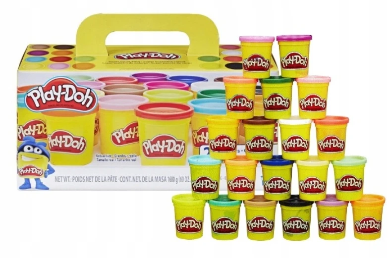 Ciastolina antystresowa masa plastyczna 20 tub supercolor Hasbro Play Doh