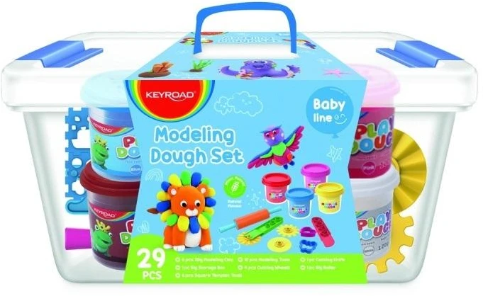 Modeliavimo rinkinys Keyroad, 6 spalvų, su lipdymo įrankiais