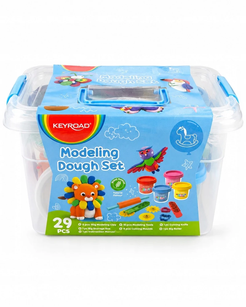 Modeliavimo rinkinys Keyroad, 6 spalvų, su lipdymo įrankiais