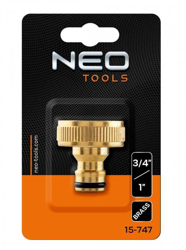 Čiaupo jungtis NEO 15-747 3/4"-1" Žalvaris