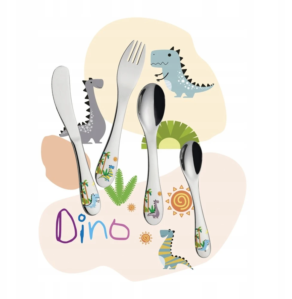 CILIO vaikiški stalo įrankiai dinozaurai 4 dino elementai