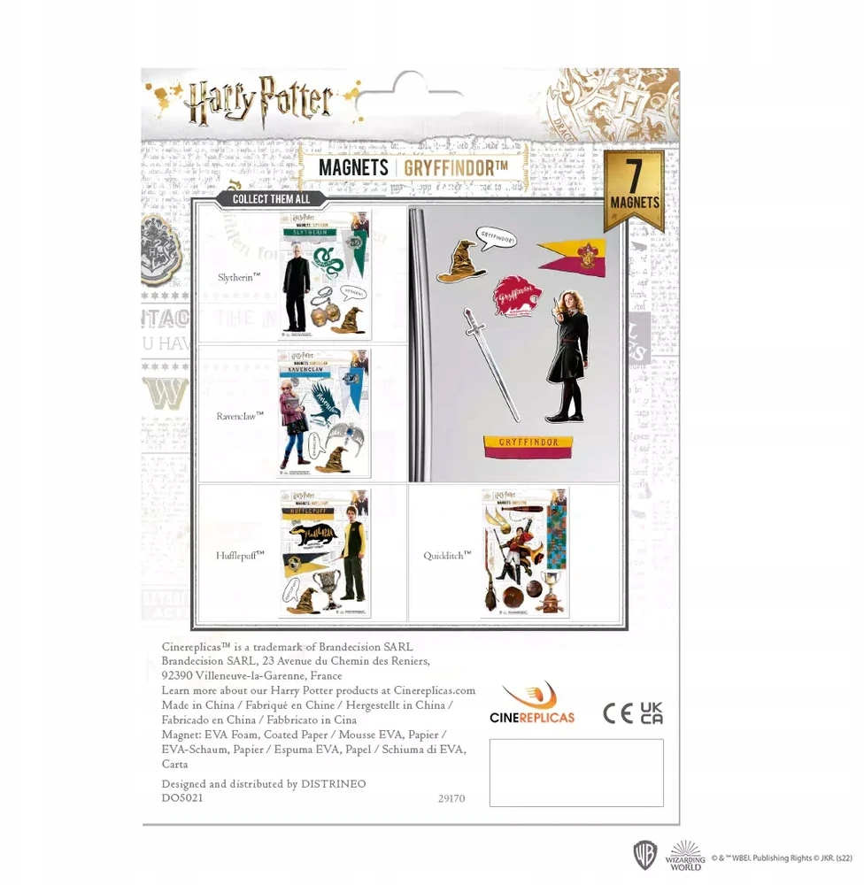 Cinereplicas Rinkinys magnesów Harry Potter - Gryffindor