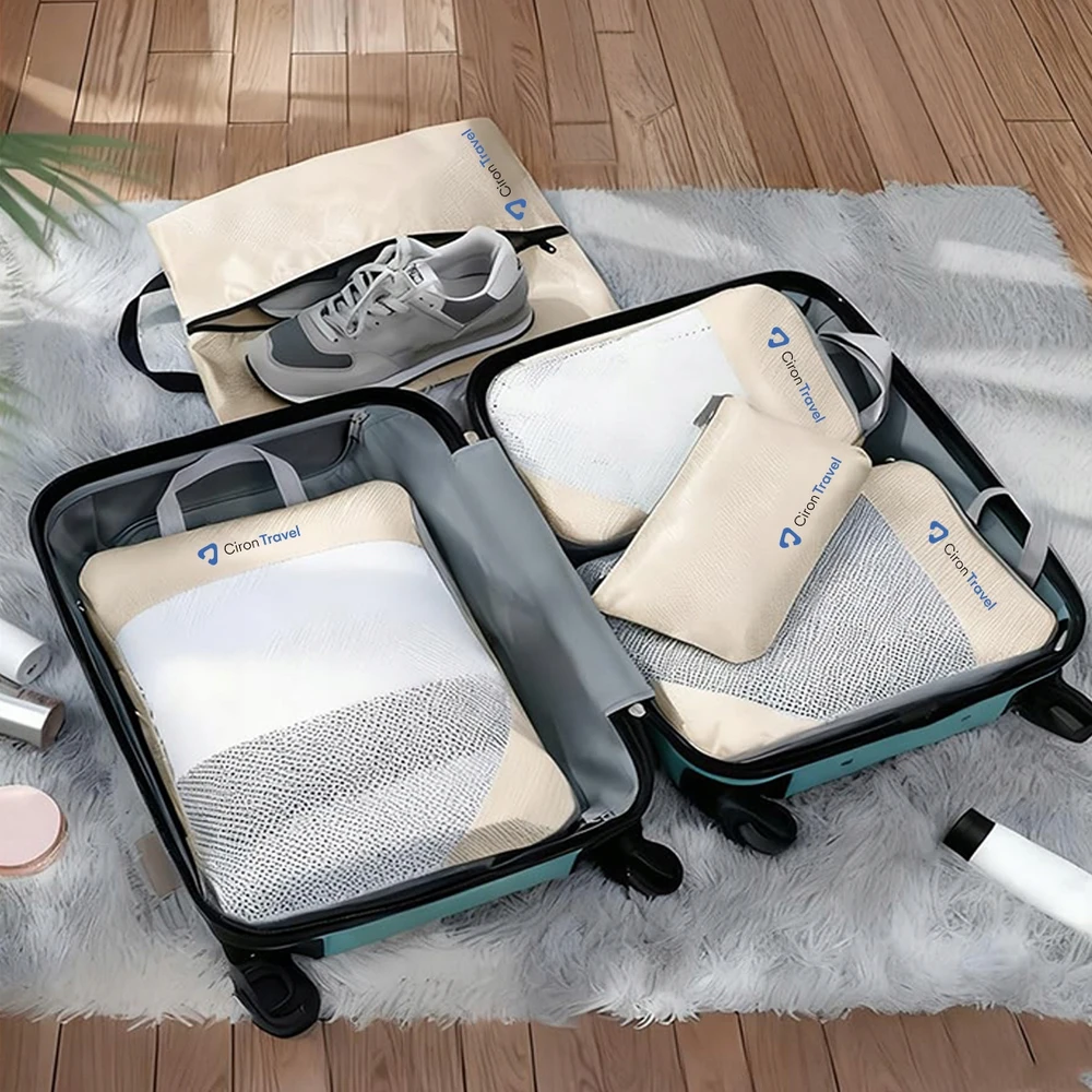 CIRON TRAVEL Kompresiniai kelionių organizatoriai lagaminams, kuprinėms, 9 elementai