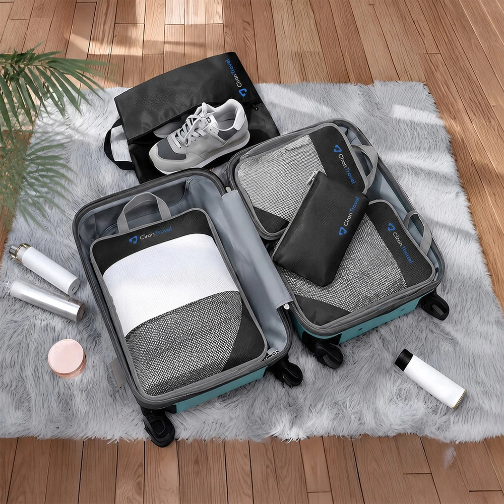 CIRON TRAVEL Kompresinis kelionių organizatoriaus rinkinys, 9 vnt