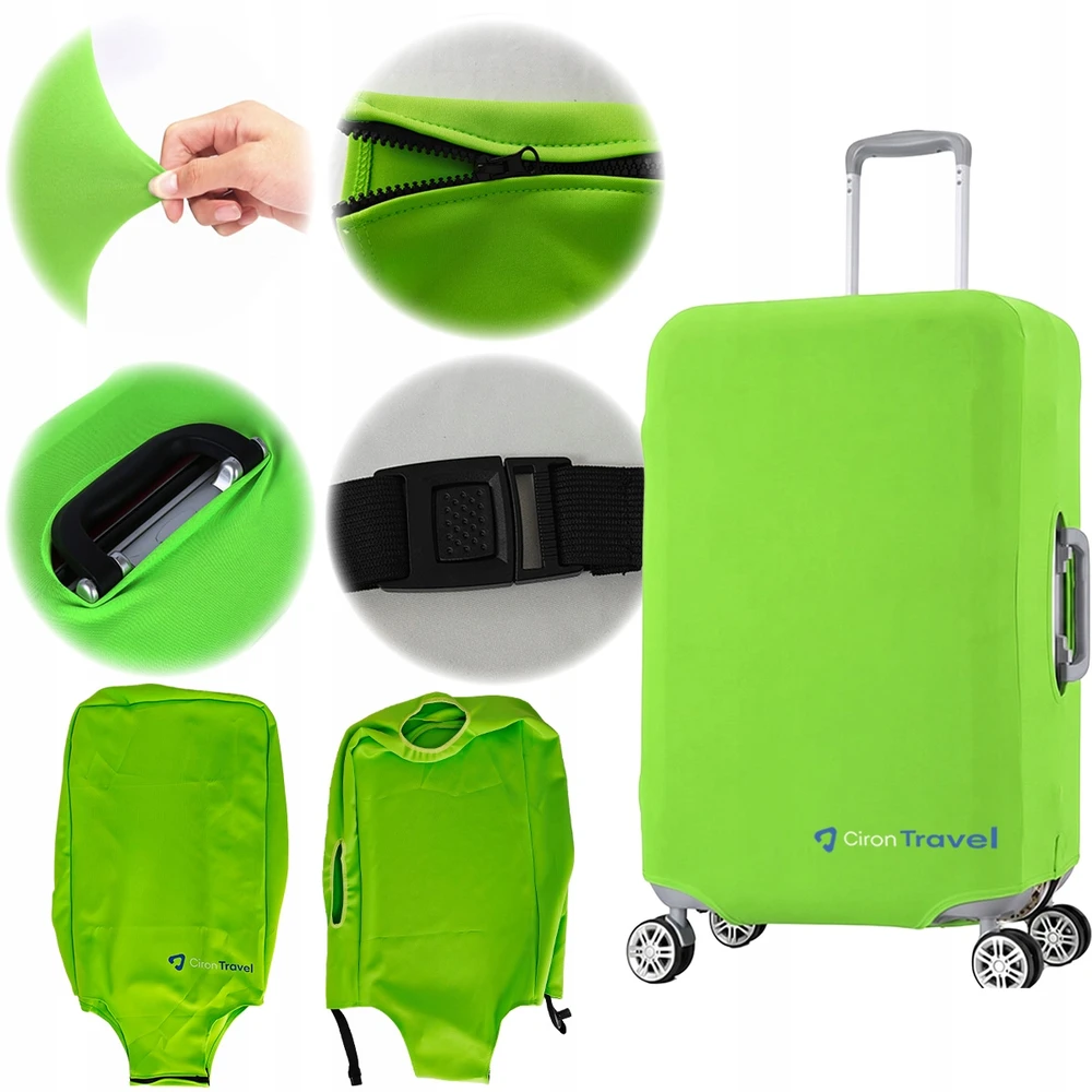 CIRON TRAVEL lagamino užvalkalas, M dydis, lankstus, žalias