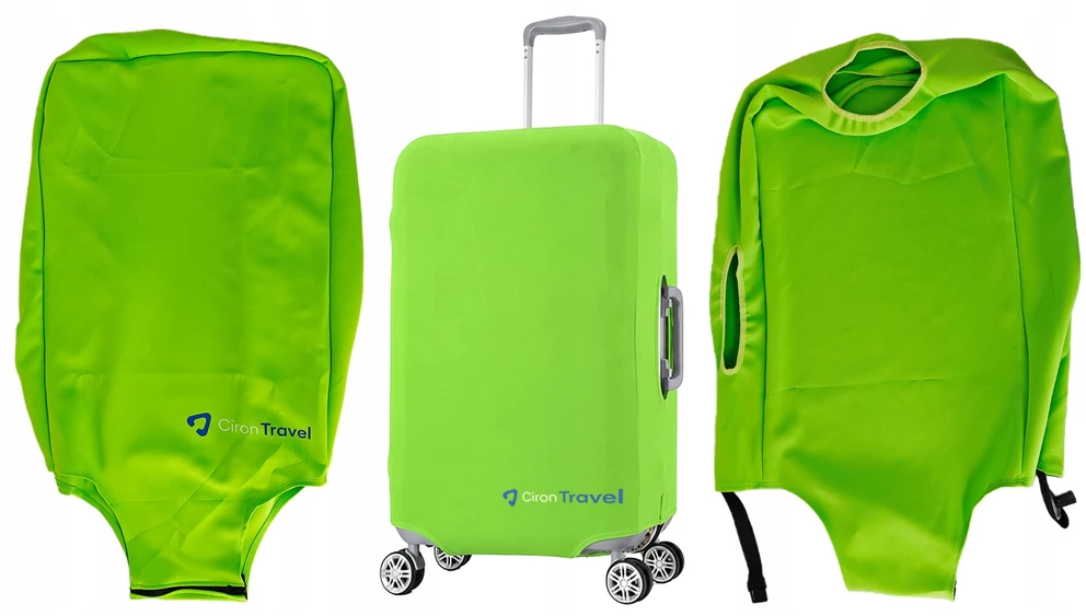CIRON TRAVEL lagamino užvalkalas, M dydis, lankstus, žalias