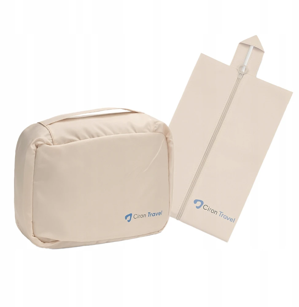 CIRON TRAVEL TRAVEL ORGANIZER RINKINYS kuprinės lagaminui 8 vnt. Smėlio spalvos