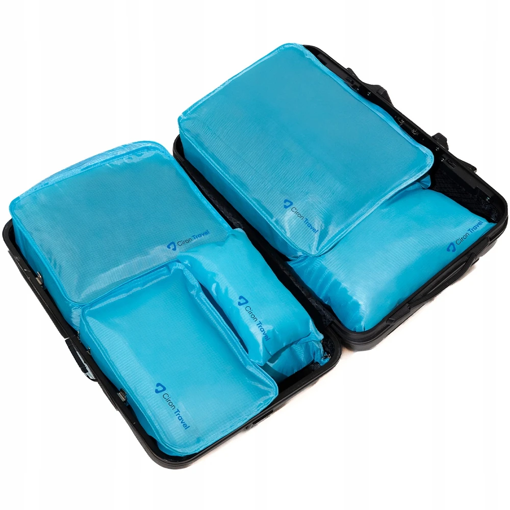 CIRON TRAVEL TRAVEL ORGANIZER SET kuprinės lagaminai 6 vnt. Mėlyna