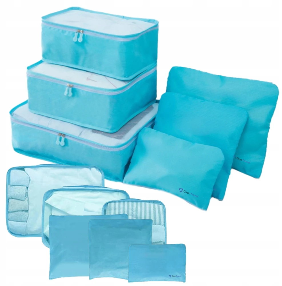 CIRON TRAVEL TRAVEL ORGANIZER SET kuprinės lagaminai 6 vnt. Mėlyna