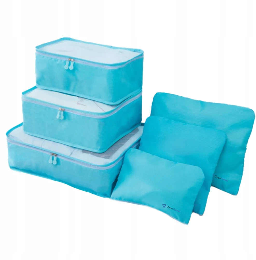 CIRON TRAVEL TRAVEL ORGANIZER SET kuprinės lagaminai 6 vnt. Mėlyna