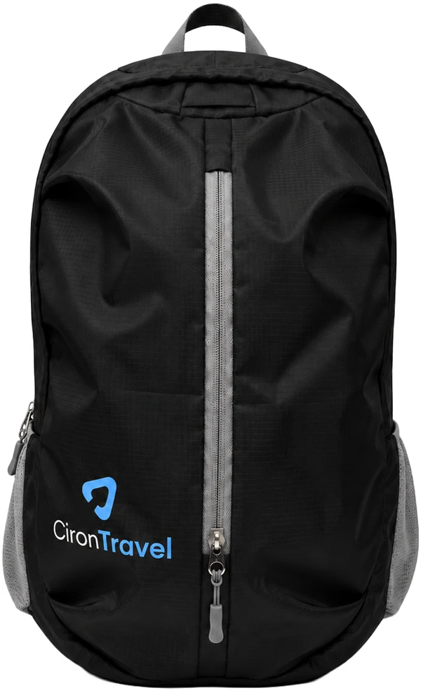 CironTravel sulankstoma turistinė kuprinė lengva kelioninė juoda