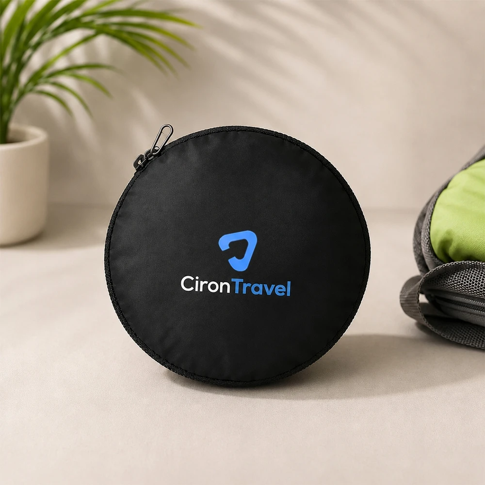 CironTravel sulankstomas kelioninis krepšys rankinis bagažas lengvas juodas