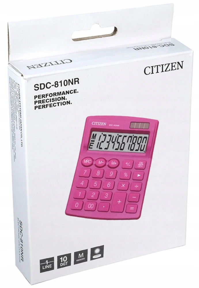 Skaičiuotuvas - Citizen Sdc-810nr, Rožinis
