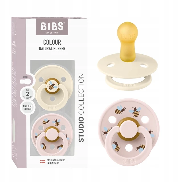 BIBS čiulptukų rinkinys 2 dydis (6 - 18 mėn.) Ladybug Bumblebee Ivory Mix