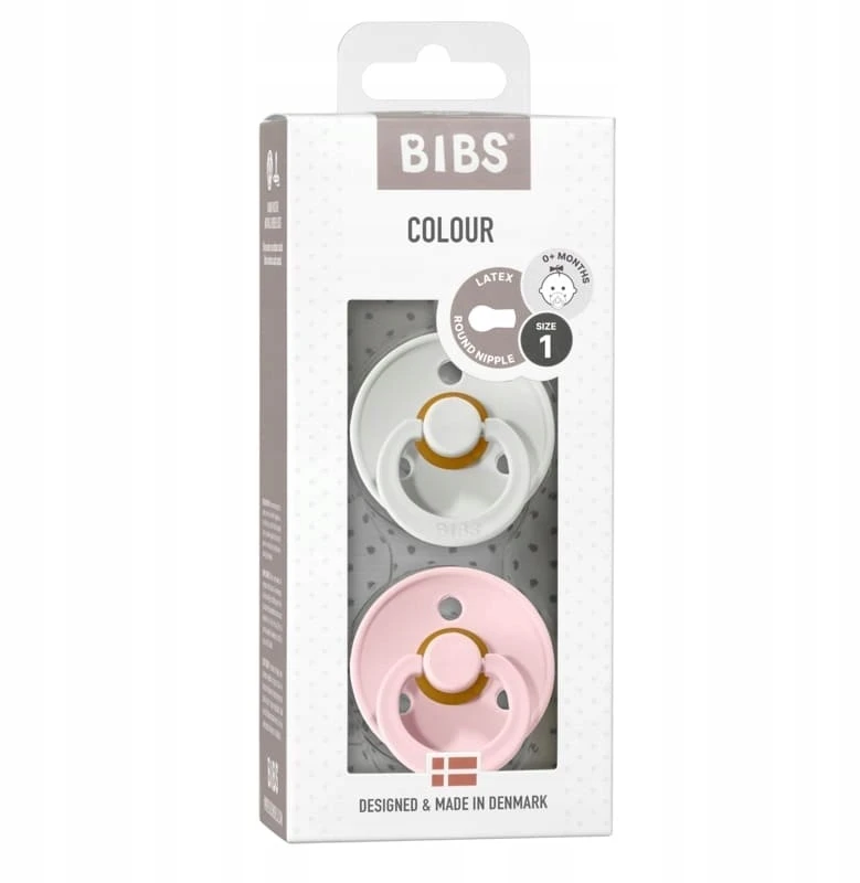 BIBS čiulptukų rinkinys 1 dydis (0 - 6 mėn.) Round Haze / Blossom