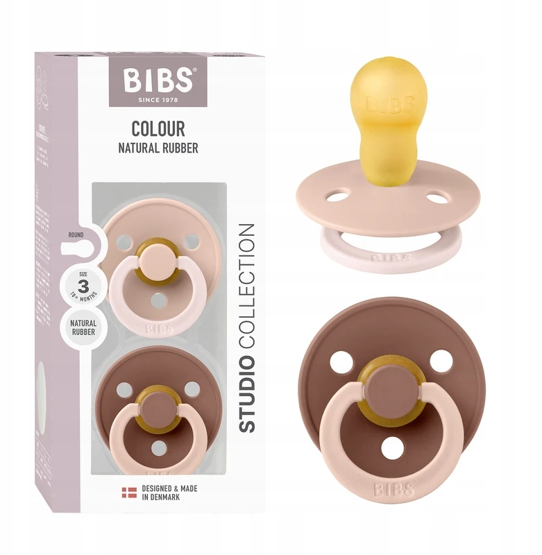 BIBS čiulptukų rinkinys 3 dydis (18+ mėn.) Fusion Blush Woodchuck Mix