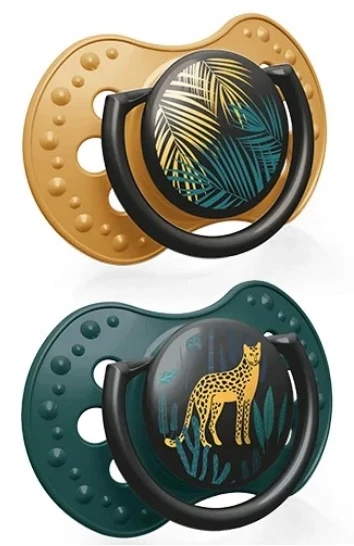 LOVI 22/903 Dinaminis silikoninis čiulptukas 6-18m 2vnt Jungle Vibes Boy
