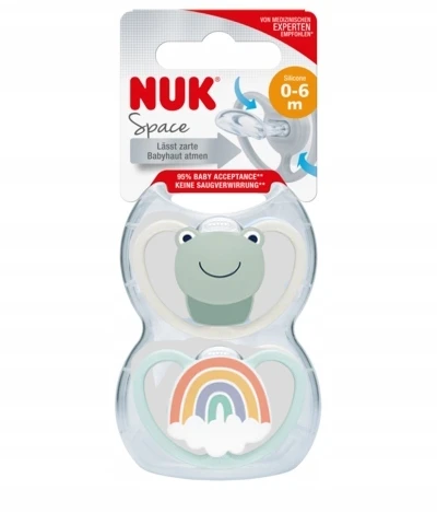 Čiulptukai Nuk Space 0+ mėn, 2 vnt