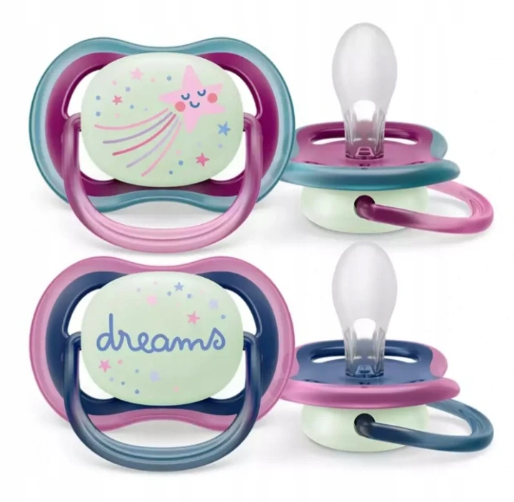 Philips AVENT SCF376/14 Čiulptukas Ultra Nighttime 6-18 sapnai/kometos mergina