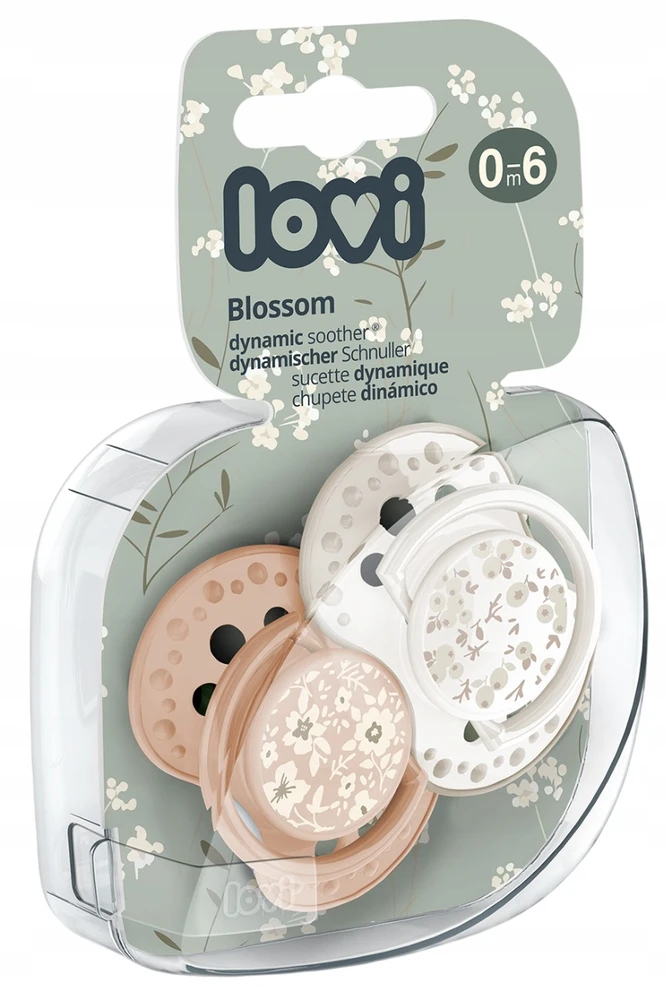 Čiulptukas Lovi Blossom Ivory, 0 / 6 mėn, 2 vnt.