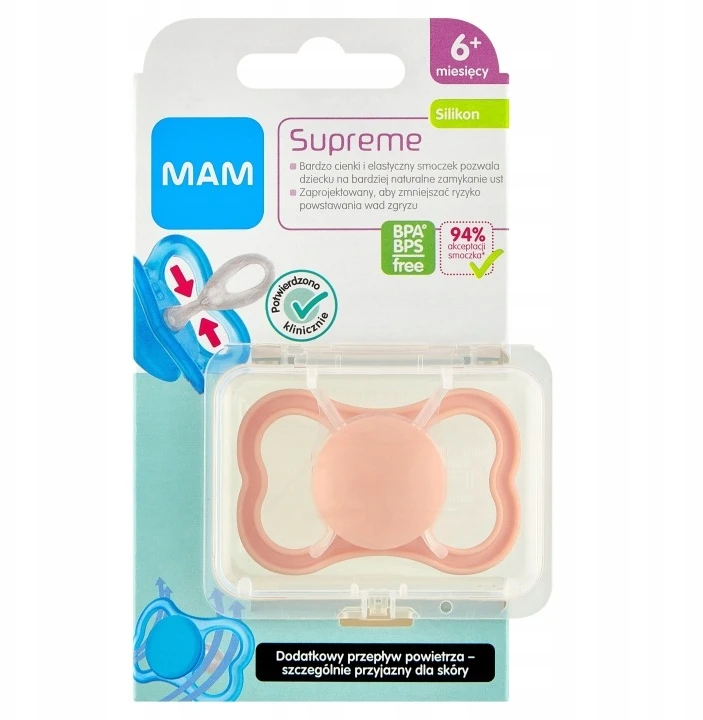 MAM 831669 Supreme 6+ čiulptukas mergaitėms