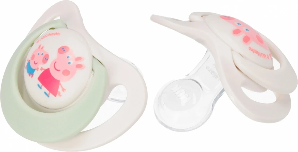 NUK 175333 čiulptukas 0-6m silikoninis PEPPA 2 vnt