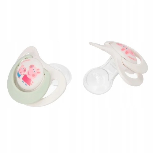 NUK 176335 čiulptukas 6-18m PEPPA silikonas