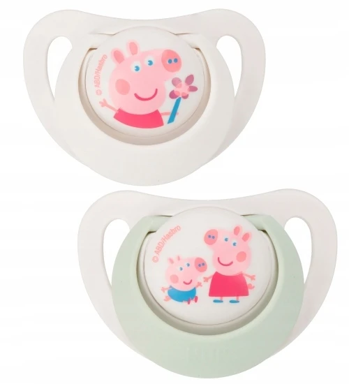 NUK 176335 čiulptukas 6-18m PEPPA silikonas