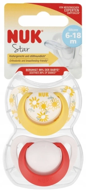 Čiulptukas Nuk Star 10176287, 6-18 mėn, 2 vnt.