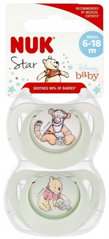 Čiulptukas Nuk Star 736940, 6-18 mėn+, 2 vnt.