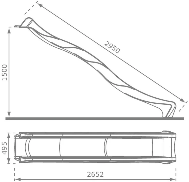 4IQ Čiuožykla 290 cm, antracitas