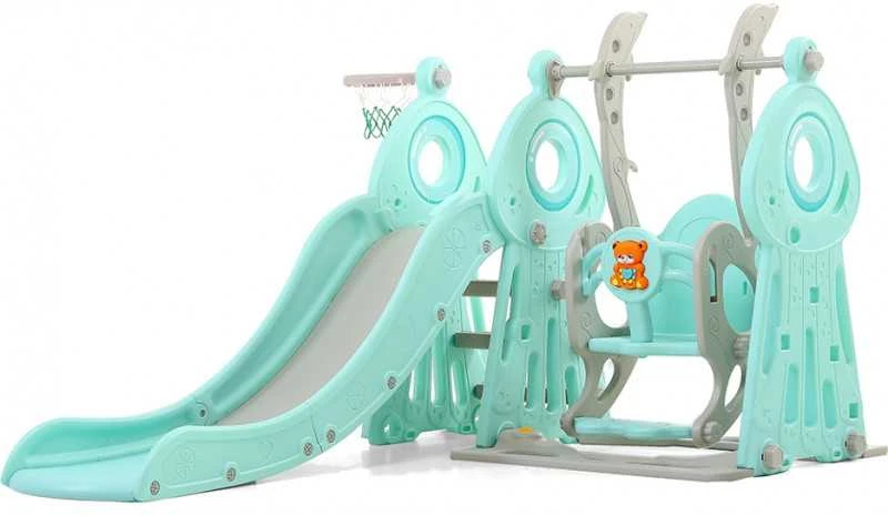 Children’s Slide w/ Swing & Basketball Hoop 4-in-1 inSPORTline Swingslide