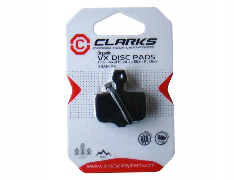 Clarks AVID stabdžių kaladėlės (Eliksyras 1,3,5, Eliksyras CR, Eliksyras R, Sram XX, X0)