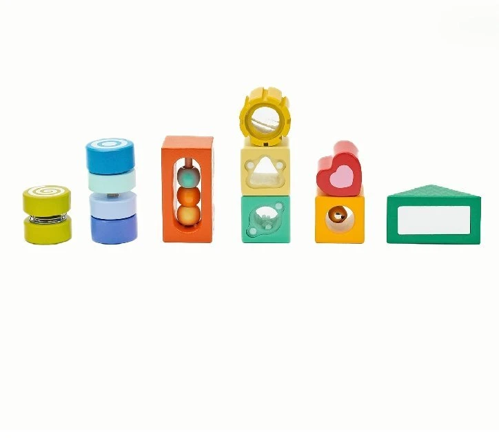 CLASSIC WORLD Mediniai Sensory Klockai 7 Funkcijų Układanka Multifunkcinė