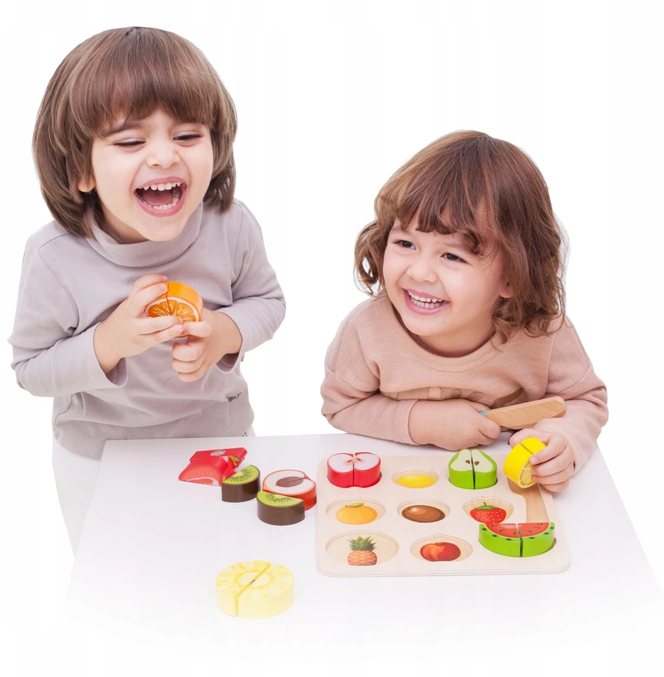 Dėlionė Classic World Vaisių Pjaustymo Rinkinys Montessori 20 vnt.