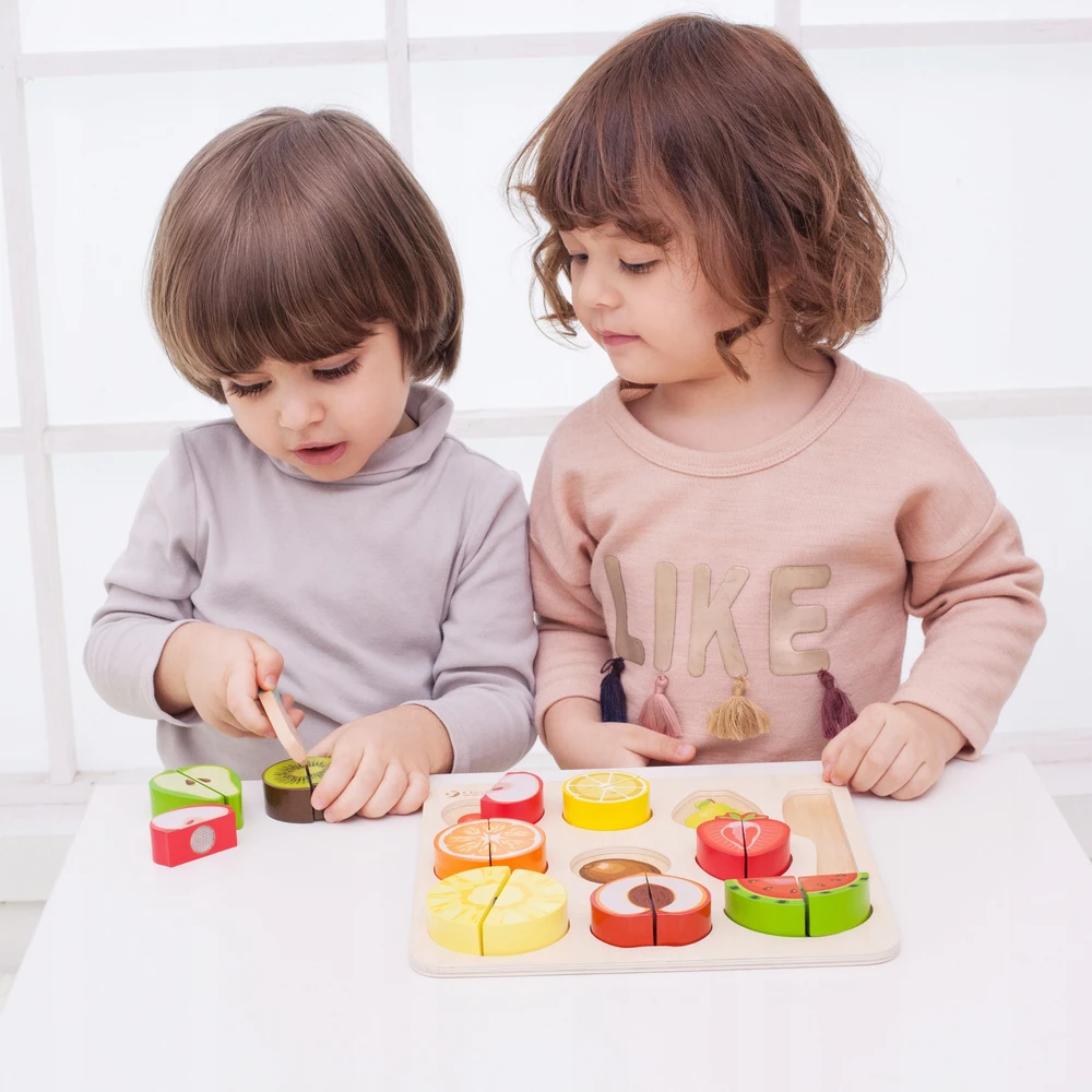 Dėlionė Classic World Vaisių Pjaustymo Rinkinys Montessori 20 vnt.