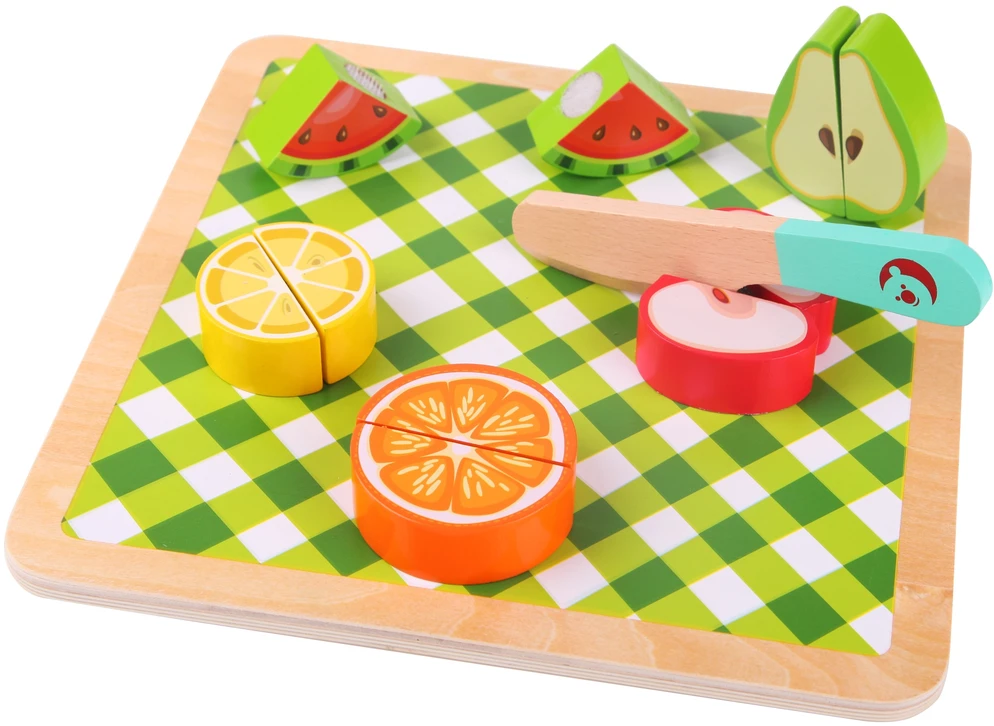 Dėlionė Classic World Vaisių Pjaustymo Rinkinys Montessori 20 vnt.