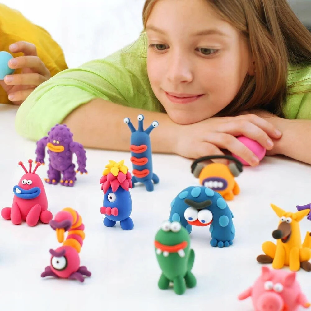 ClayDoll Super Light Clay MAGIC FOAM PLAYSTINE CLAYDOLL PASTA 18 vnt. Priedai