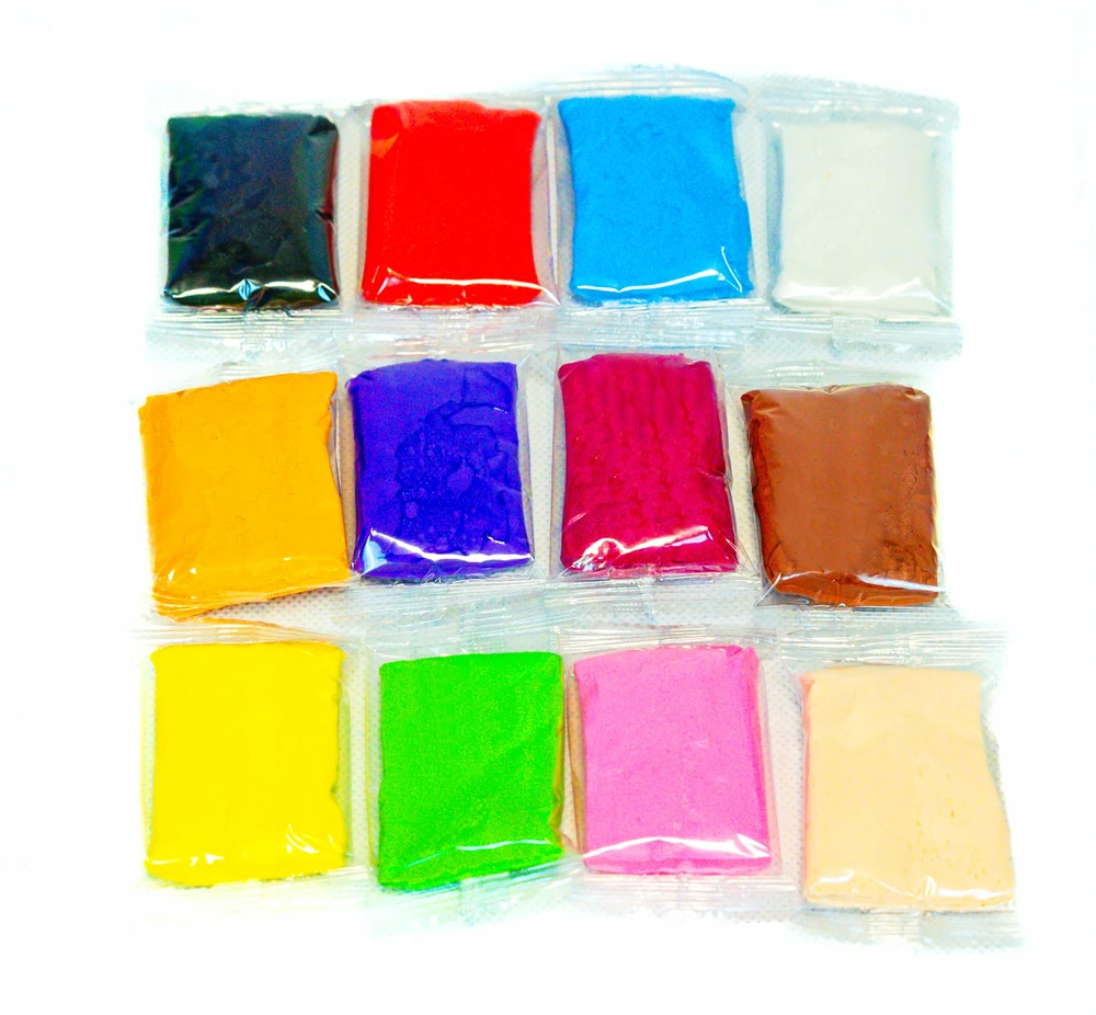 ClayDoll Super Light Clay MAGIC FOAM PLAYSTINE PASTA 12 vnt + PRIEDAI