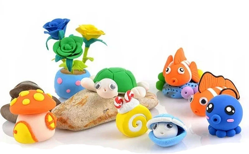 ClayDoll Super Light Clay PUTOLŲ RINKINYS 24 vnt + priedai MAGICAL PLASTIKA DOVANŲ