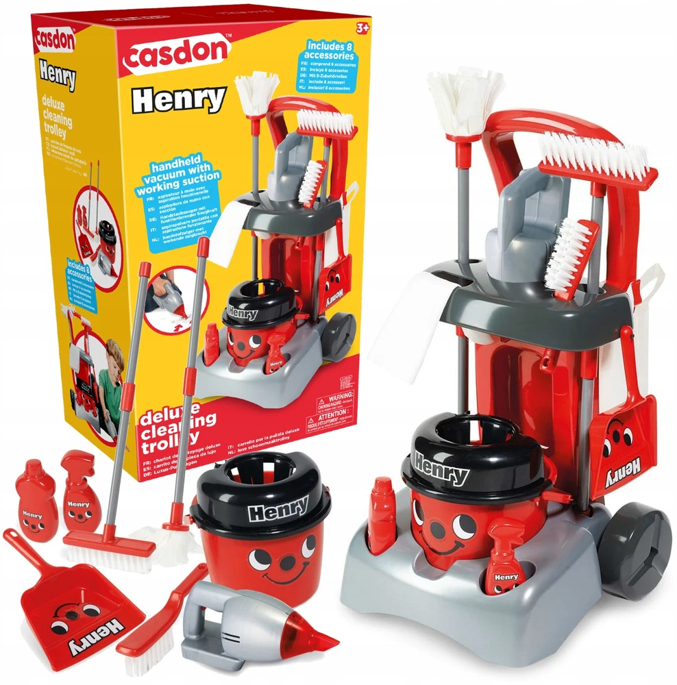 CLEANING CARRY DIDELIS RINKINYS HENRY DULKIŲ VALYTUVAS MOP BACKET CASDON 52 CM