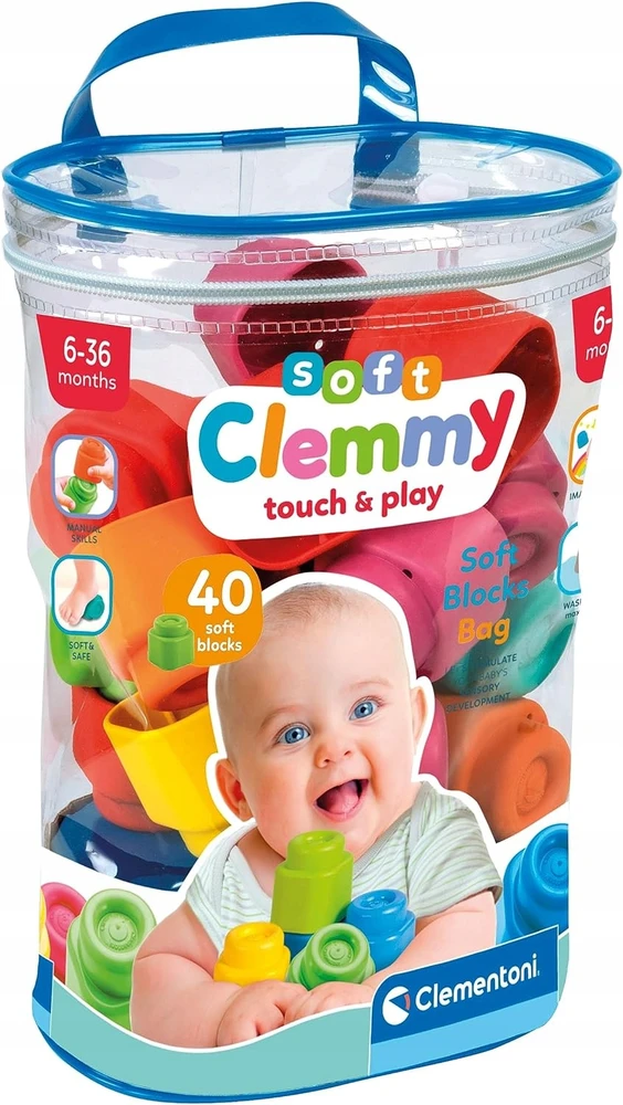 Clementoni konstruktorius "Baby Clemmy" (40 kaladėlių)
