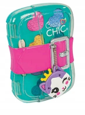 Clementoni CRAZY CHIC MINI COSMETIC BAG spalvingų akių šešėlių rinkinys vaikams nuo 6 metų