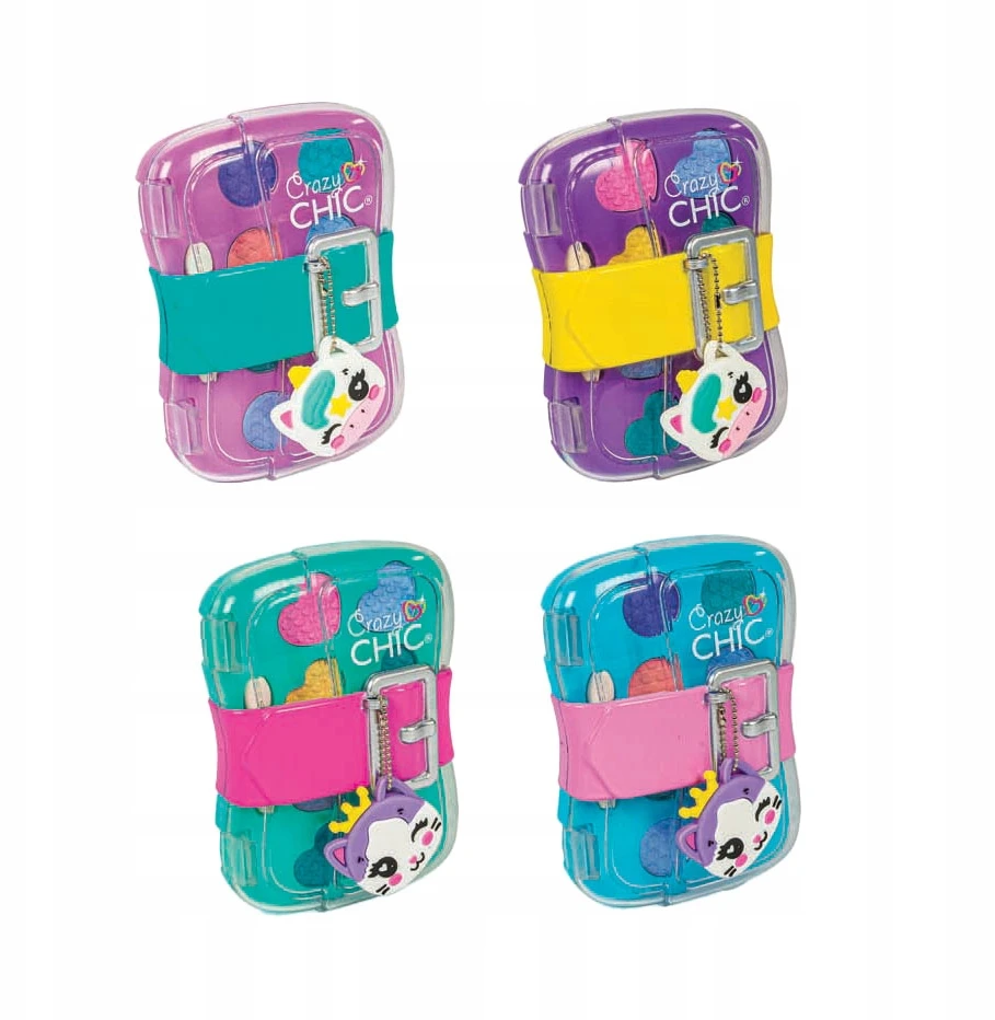 Clementoni CRAZY CHIC MINI COSMETIC BAG spalvingų akių šešėlių rinkinys vaikams nuo 6 metų