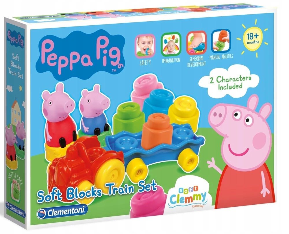 Clementoni Vaikštynė-stumdukas Clemmy Peppa Pig traukinukas