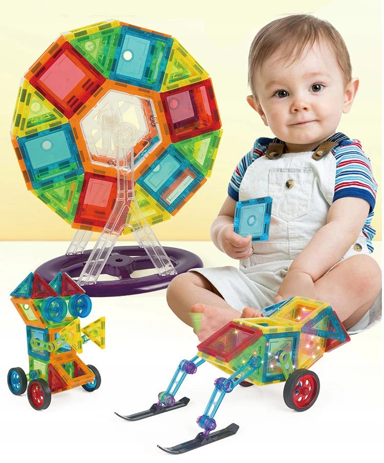 click4TOYS 3D MAGNETINIAI MAGNETINIAI KLUOKAI, LAIKOMOJI NEODIMIO PLOKŠTELĖS VAIKAMS