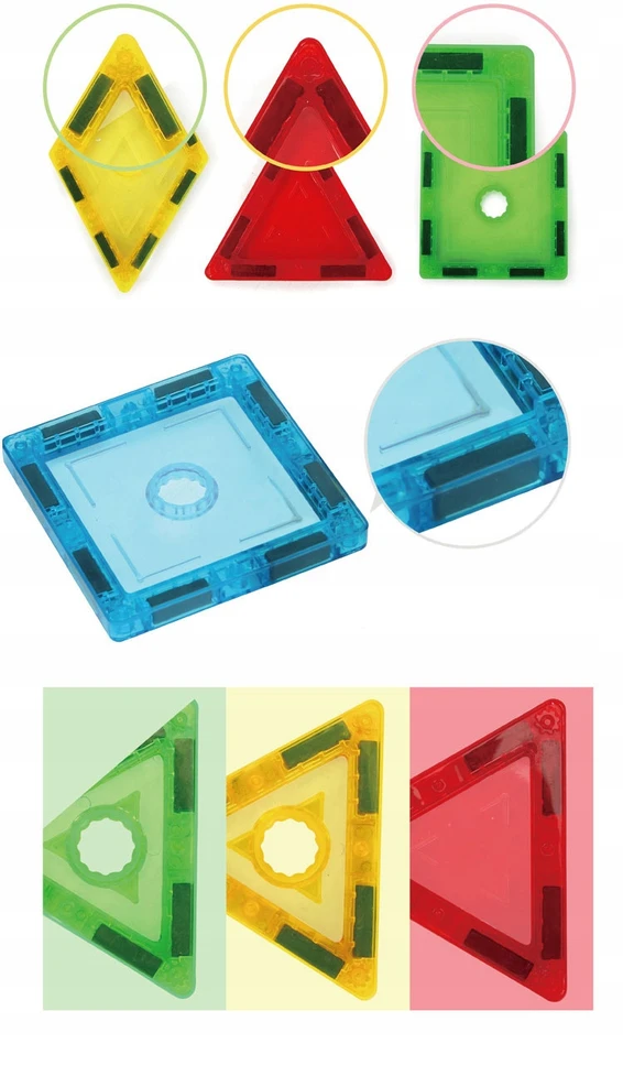 click4TOYS 3D MAGNETINIAI MAGNETINIAI KLUOKAI, LAIKOMOJI NEODIMIO PLOKŠTELĖS VAIKAMS