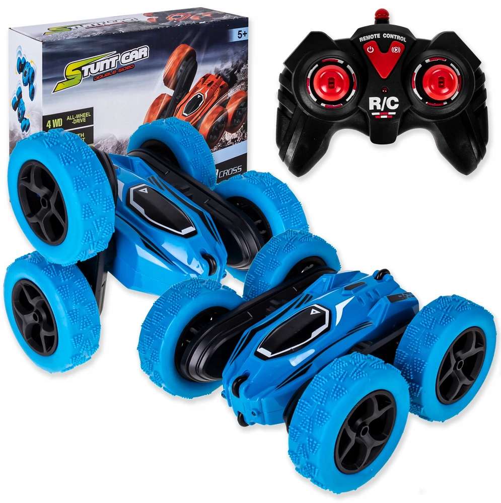 click4TOYS AUTO TWISTER RC AUTOMOBILIS VAIKAMS + NUOTOLINIO PULTAS 2.4 LED ACROBAT